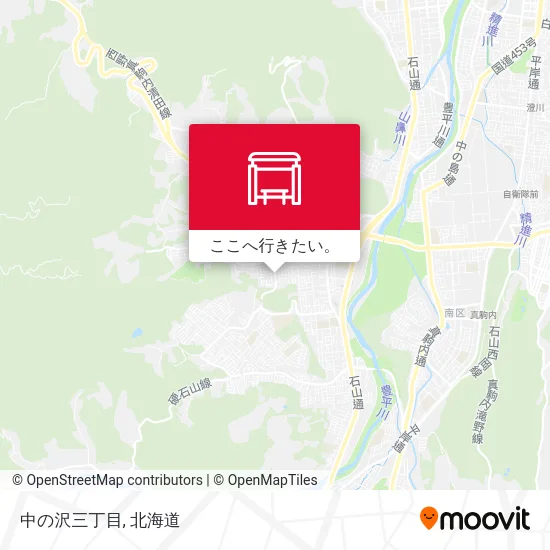 中の沢三丁目地図