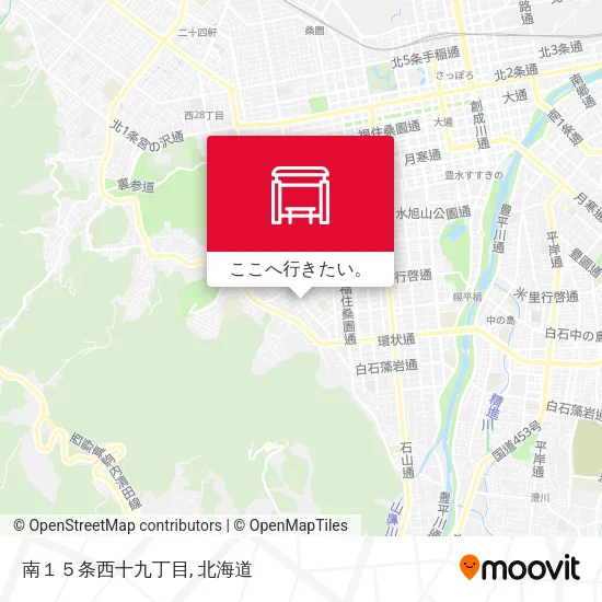 南１５条西十九丁目地図