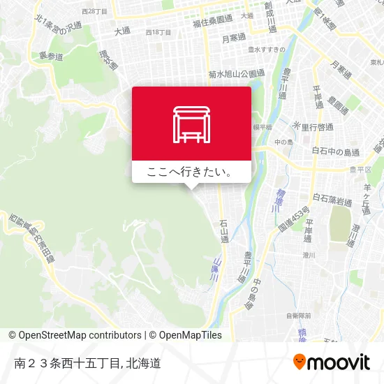 南２３条西十五丁目地図