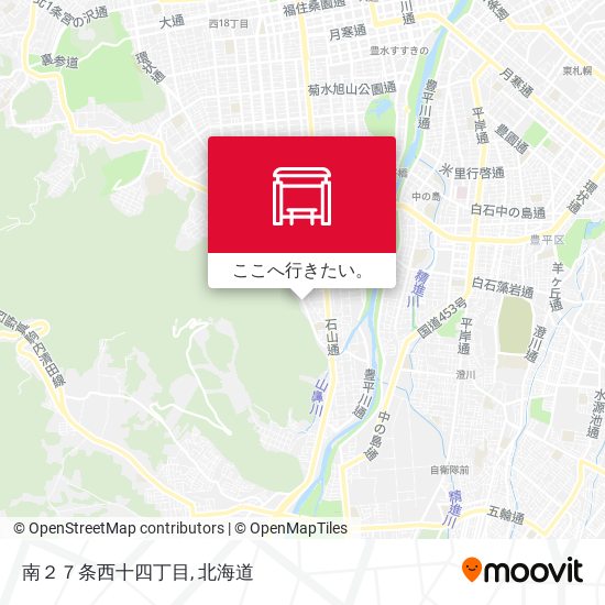 南２７条西十四丁目地図