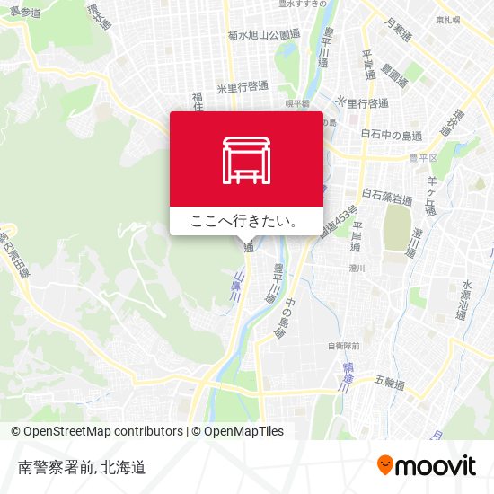 南警察署前地図