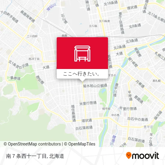 南７条西十一丁目地図