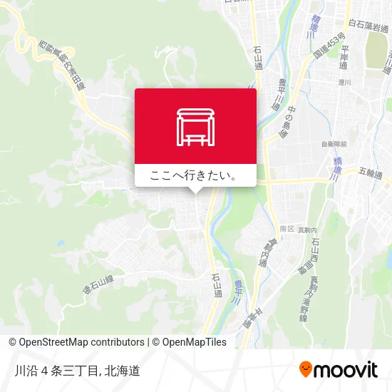 川沿４条三丁目地図