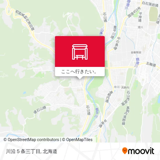 川沿５条三丁目地図