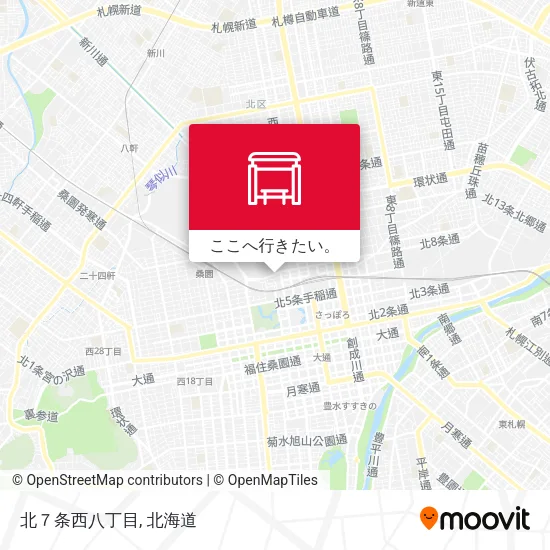 北７条西八丁目地図