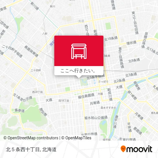 北５条西十丁目地図