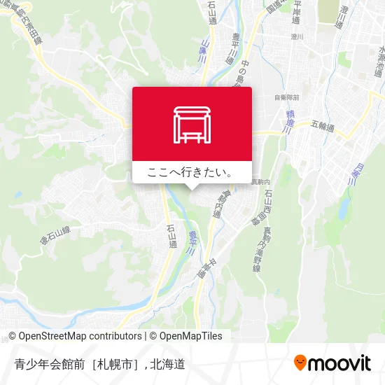 青少年会館前［札幌市］地図