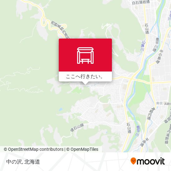 中の沢地図