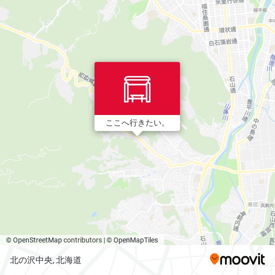 北の沢中央地図