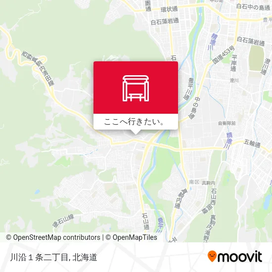 川沿１条二丁目地図