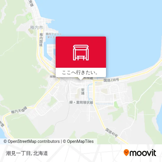 潮見一丁目地図