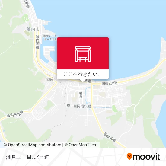 潮見三丁目地図