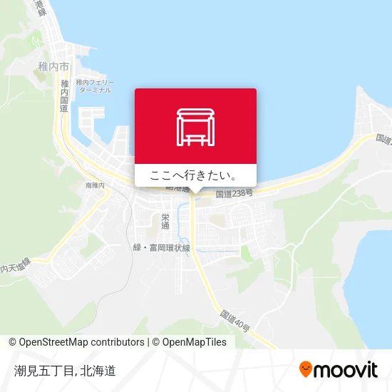 潮見五丁目地図
