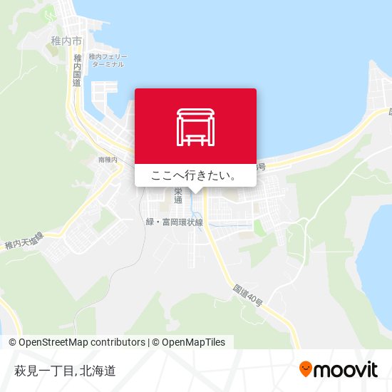 萩見一丁目地図