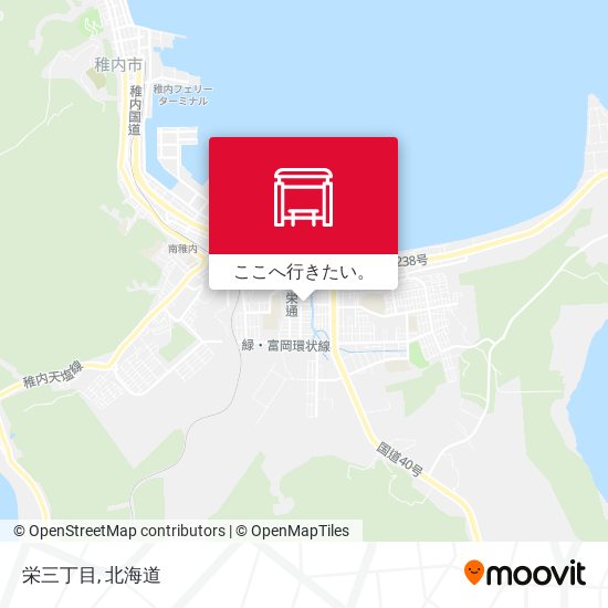 栄三丁目地図