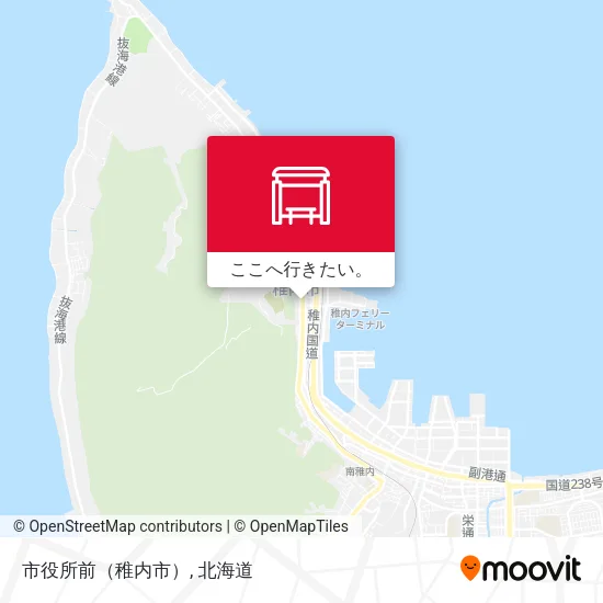 市役所前（稚内市）地図
