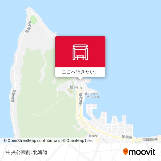 中央公園前地図