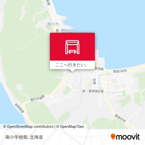 南小学校前地図