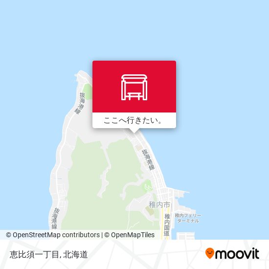 恵比須一丁目地図