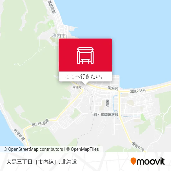大黒三丁目［市内線］地図