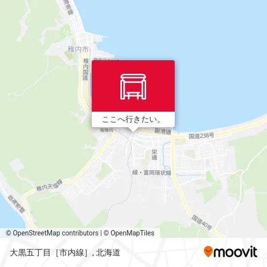 大黒五丁目［市内線］地図
