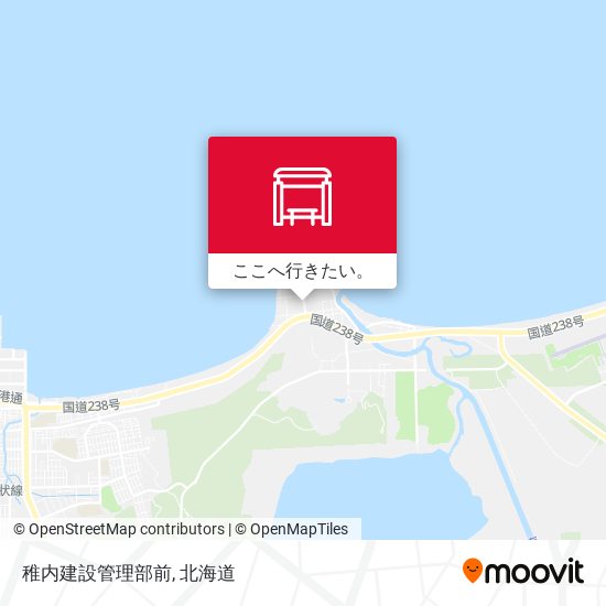 稚内建設管理部前地図