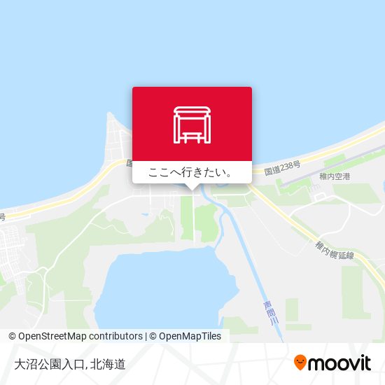大沼公園入口地図