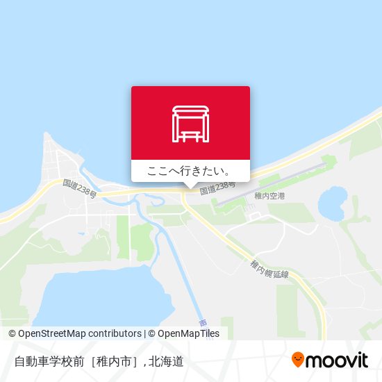 自動車学校前［稚内市］地図