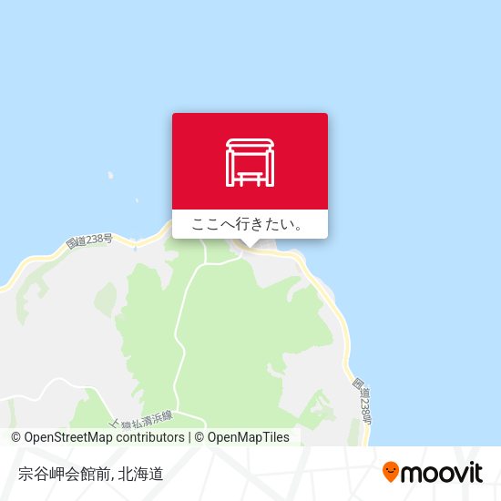 宗谷岬会館前地図