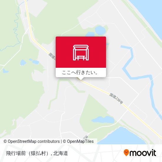 飛行場前（猿払村）地図