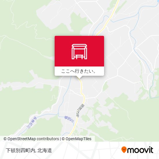 下頓別四町内地図