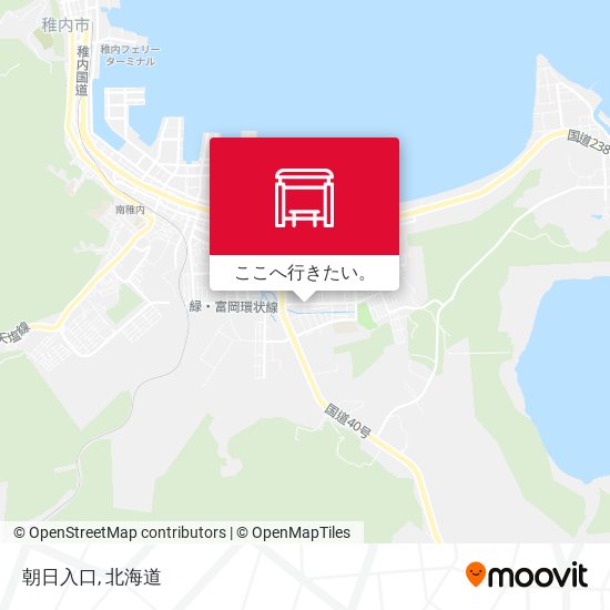 朝日入口地図