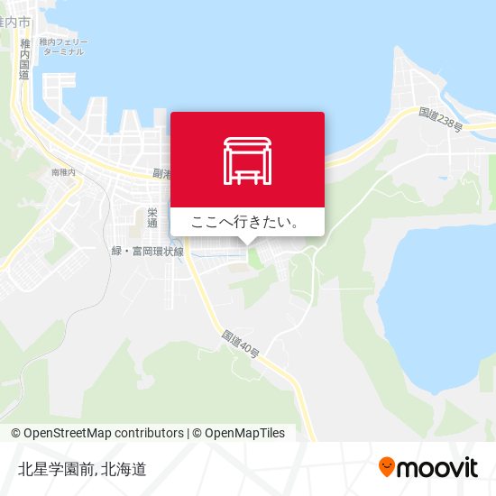 北星学園前地図