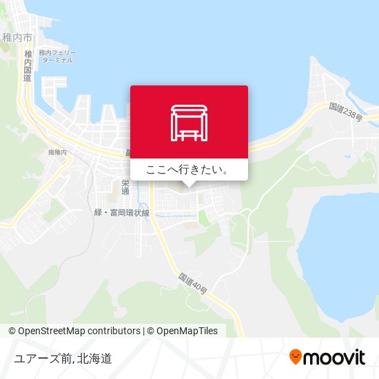 ユアーズ前地図
