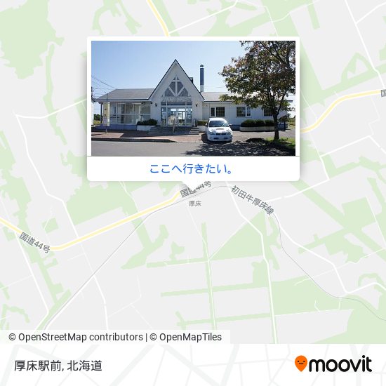 厚床駅前地図