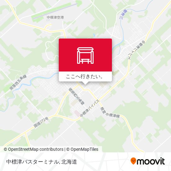 中標津バスターミナル地図