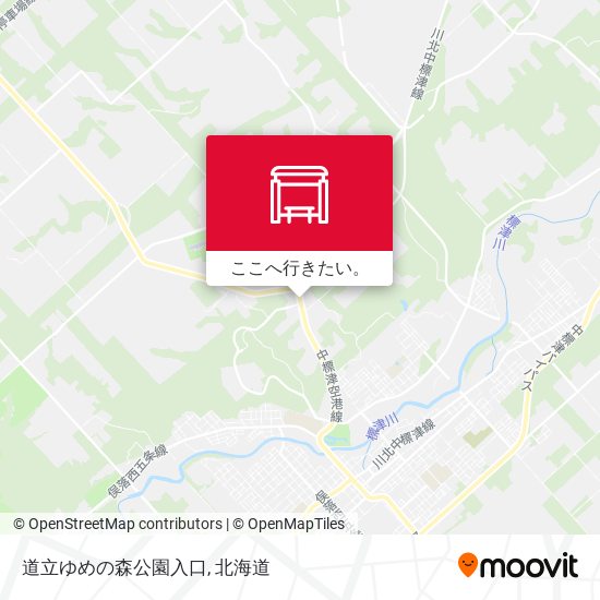 道立ゆめの森公園入口地図