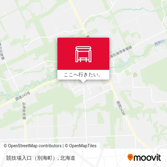 競技場入口（別海町）地図