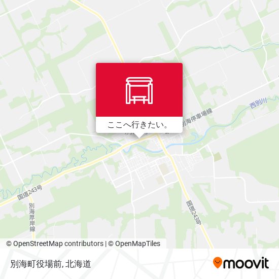 別海町役場前地図