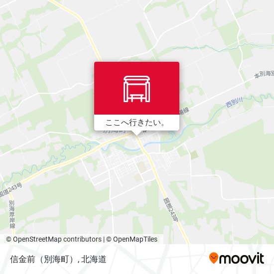 信金前（別海町）地図