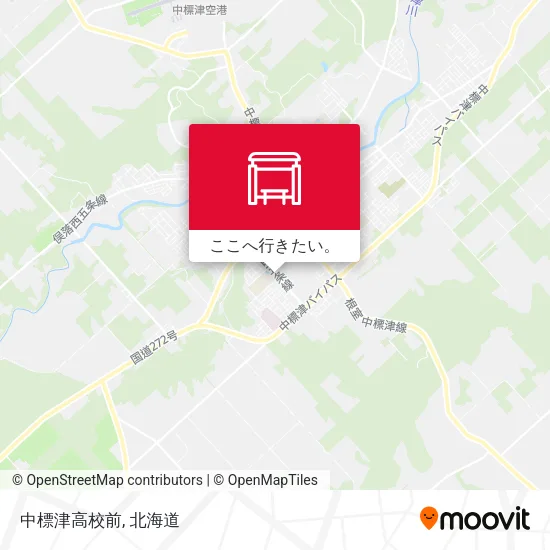 中標津高校前地図