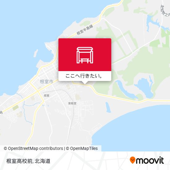 根室高校前地図