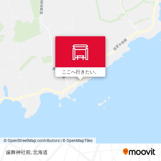 歯舞神社前地図