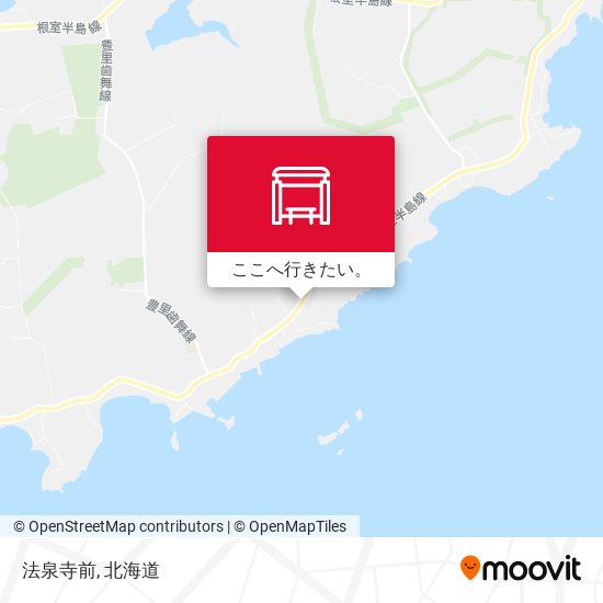 法泉寺前地図