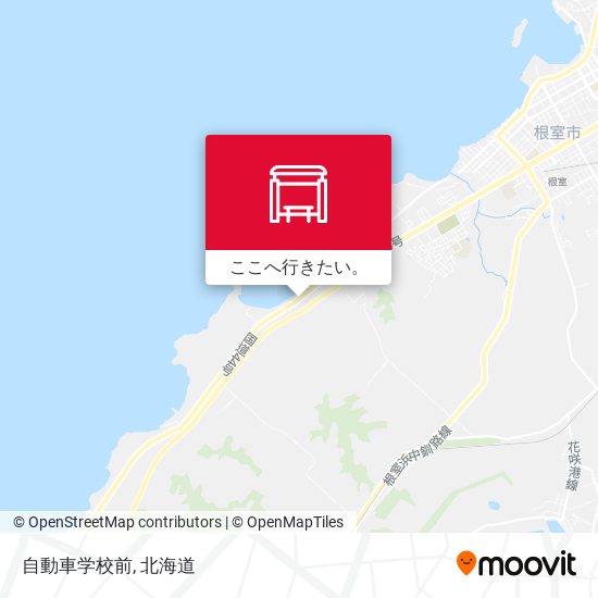 自動車学校前地図