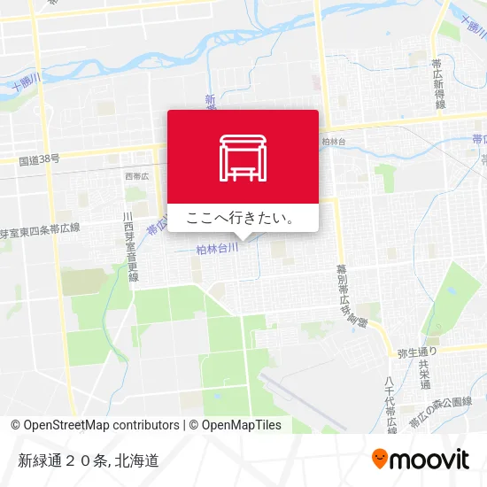 新緑通２０条地図