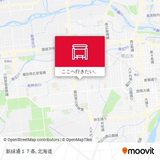 新緑通１７条地図