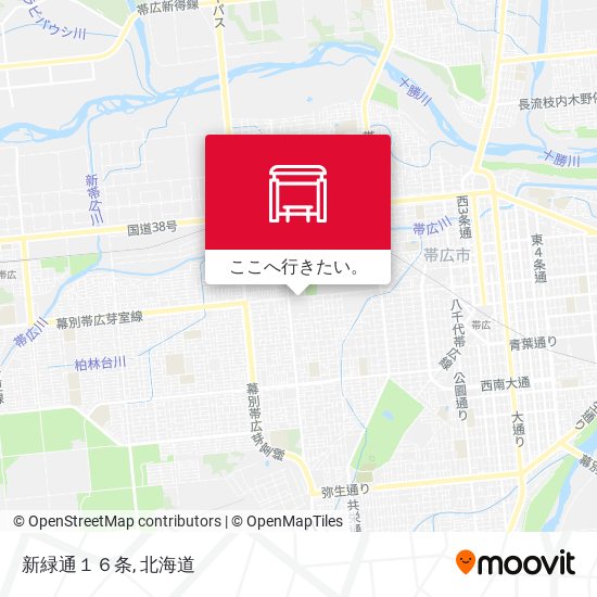 新緑通１６条地図