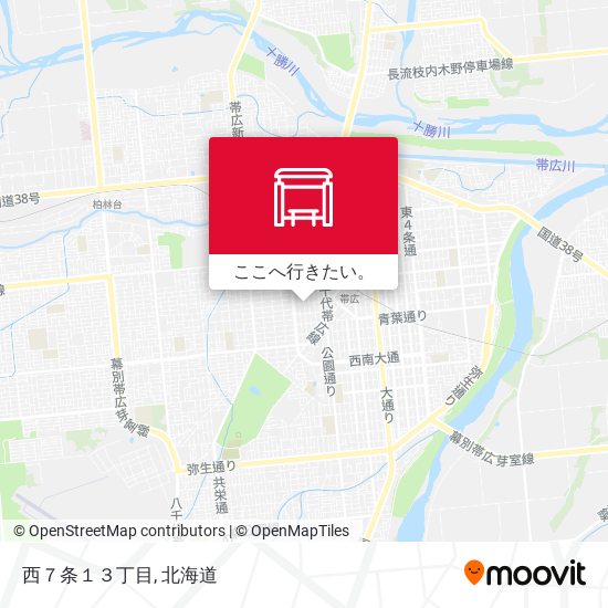 西７条１３丁目地図