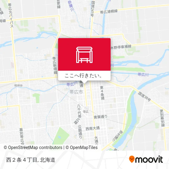 西２条４丁目地図